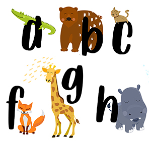 <span>Animal alphabet</span><i>→</i>